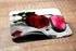 Red Rose Gaming Mousepad, Red Rose On Book Mouse Pad for Computer Desk, 9.5 X 7.9 Inch Non-Slip Rubber