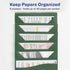 Avery Slide & View Expanding File Folder, 6 Pockets, Letter Size, 1 Sage Folder (73546)