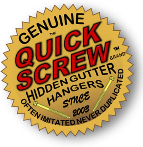 5" Premium Hidden Hook Hangers with Screw Clip Style for Rain Gutter Bracket