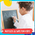 White Chalk Markers, Fine Tip (5 Pack 3mm), Liquid Chalk Marker Erasable for Chalk Board, Glass, Car Window