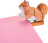 Yoption Wooden Animal Stapler, Squirrel Desktop Stitcher, Handmade with 1000 Staples Included