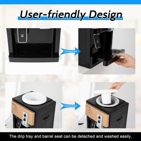 GDIFLS Countertop 1.2~5 3 Settings 197 6 Water Cooler for Gallon - Small Water Dispenser w/ Temp (Hot/Cold/Warm), Heats