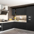 Matte Black Contact Paper, 16"x78.7" Waterproof Peel and Stick Wallpaper for Cabinets, Countertops, and Walls
