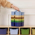 ECR4Kids 3-Compartment Storage Caddy, Supply Organizer, Earthtone, 6-Pack