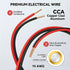 KToyeang 16 50FT, 16 2 16/2 12V/24V Gauge Wire AWG Red and Black Conductor Speaker Wire Copper Clad Aluminum Automotive