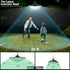 Latband 198LED 1200LM 5 IP65 16.5ft Solar Shed Light Solar Powered Motion Sensor Light, Modes Remote Control