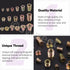 Swpeet 175Pcs M4 M5 M6 M8 M10 Metric Carbon Steel Color Zinc Plated Threaded Inserts Nuts and T-Nut 4 Pronged Tee Blind