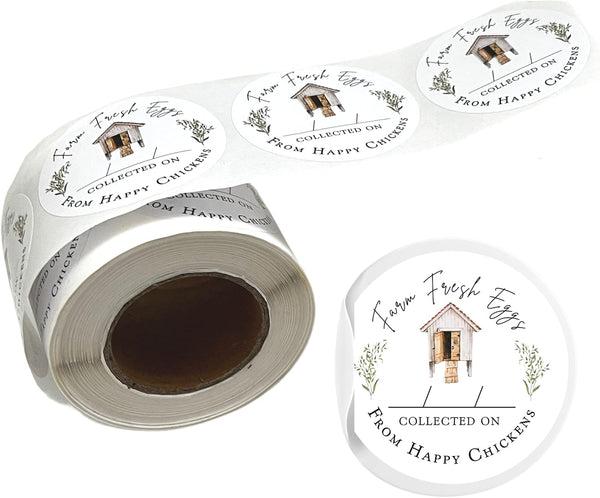 Lashicorn Farm Eggs Laid On Stickers Collected Date | 350 pcs roll |