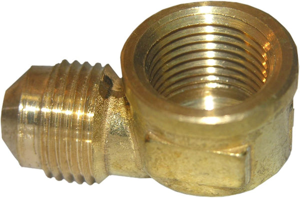 LASCO 3/8-Inch Flare by 3/8-Inch Female Pipe Thread Brass 90-Degree Ell/Elbow, 17-5031