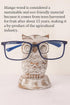 Birthday Gifts for Women Wooden Owl Glasses Holder Night Stand Reading Eyeglass Spectacle Retainer Gifts for Adults