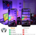 300W 30W IP66 2700K&16 23 2 Pack LED Flood Lights RGB Color Changing Equivalent Outdoor, Bluetooth Smart RGB Floodlight