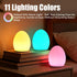 Harmobub 11 Baby Night Light, Silicone Egg Light for Kids, Portable Touch Night Lamp with Colors Changing, Nursery