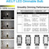 Dimmable E26 Bulb 25 5000K, 120V 200LM, 2W B11 Bulbs 4 Pack LED Candelabra Watt Equivalent, Daylight White Chandelier