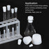 MECCANIXITY Silicone Rubber Tapered Plug, 22mm to 29mm Solid White for Laboratory Use, 5 Pieces