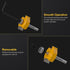 1/4 6 Set (1/8", 1/4", 5/16", 3/8", 7/16", 1/2") Shank Professional Rabbet Router Bit with Bearings - Interchangeable