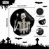 Ergonomic Mouse Pad with Wrist Rest Support, Gothic Skull Skeleton Black Small Mousepad with Non-Slip Pain Relief Rubber Base, Cute Gaming Mouse Pad for Desk Accessories Office Supplies Decor by STOPERT