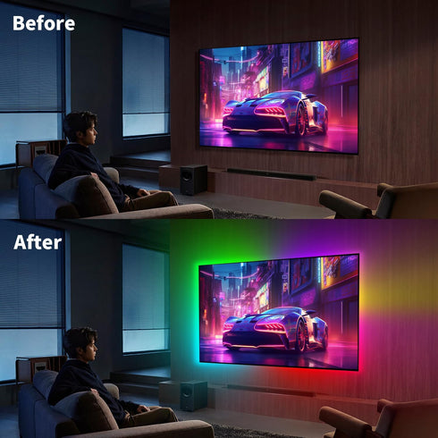 5V 16.4Ft 5M IP67 iNextStation RGB Smart IC USB Neon Led Strip Lights, Neon Rope Lights Flexible Multicolor Waterproof