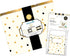 Barker Creek Designer File Folder and Library Pocket Set, Gold, 12 Colorful Folders and 30 Peel & Stick Library Pockets