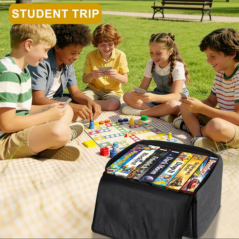 Board Game Storage Bag, Portable Board Game Organizer and Storage with Cover for Office Supplies, Puzzles, Building
