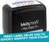MaxMark Self-Inking Rubber Date Office Stamp with Posted Phrase & Date - RED Ink (Max Dater II), 12-Year Band