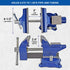 Yost Vises LV-4 Homeowner's Vise - 4.5 Inch Jaw Width, 3 Inch Jaw Opening, Secure Grip with Swivel Base