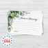 Pack 50 4" 6" Lush Greenery Share A Memory Card / Beautiful Memorial Event Floral Note Cards / x Flat Celebration