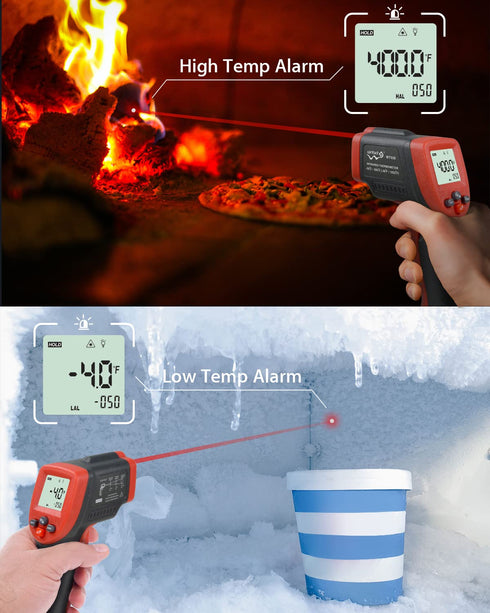 Wintact Infrared Thermometer Gun, Non-Contact Digital Laser Heat Temp Gun for Kitchen Cooking, Grill, Fridge -58? to