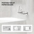 Brushed Nickel Toilet Paper Holder,Toilet Paper Holder Wall Mount for SUS 304 Stainless Steel, Double Post Pivoting Toilet Paper Roll Holder,Toilet Tissue Holder for Bathroom RV by RFOUO