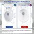 SS124 SS124, Toilet Seat Replacement Compatible with TOTO, Elongated Soft Close Toilet Seat for Transitional Slow-close