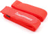 Reusable Cinch Straps 2" x 100" - 2 Pack Hook and Loop Straps (Neon Red)