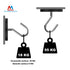 Magnetpro 2 Pieces Strong Rubber Coated Mounting Magnets, Over 120 LB Adhesive Power for Outdoor Use