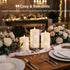 11-Key 3D Set 2, Amagic Flameless Candles with Embedded String Lights, Remote & Timer, Wick Real Wax Battery Operated