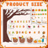 Pasimy Fall Reading Bulletin Boards, Book Tree Classroom Decorations, Autumn Scarecrow Pumpkin Cutouts for Thanksgiving