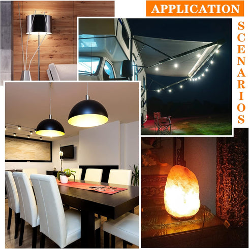 4W T3/T4 E11 Bulb 40W Non-dimmable, 360 AC110-130V 3000K, 2PACK) LED Mini Chandelier JD Mini Canister Equivalent