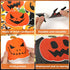 Large Happy Halloween Bulletin Board Set, Classroom Decoration with Bat Pumpkin Tree Paper Cutouts