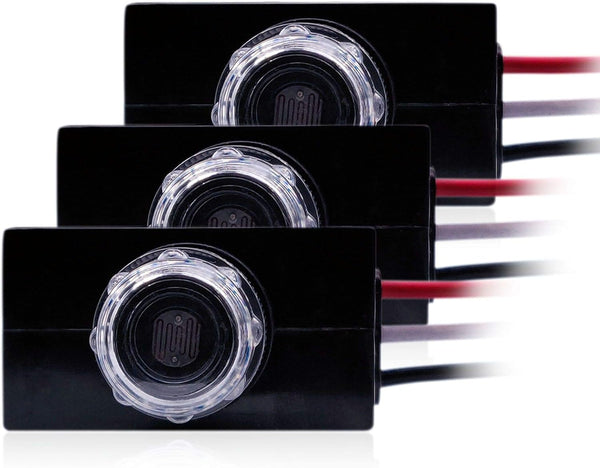 Dusk to Dawn Sensor Photocell Switch Wire-in Light Control IP65 Waterproof Sensor for Outdoor Lights