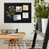 Black Cork Board Black Bulletin Board Pin Display Board for Wall Corkboard Black Pushpin Board for Memos Photos Home
