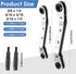 Zhehao Hvac Service Wrench Set, Refrigeration Service Wrench, Ratchet Tool Set with Hexagon Bit Adapter Kit