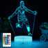 ZeHaiYlf Argentina Soccer Player #10 3D Illsuion Lamp for Boys,with Remote & Smart