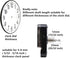 Youngtown 12888 High Torque Quartz Clock Movement Replacement Parts with 8.15 Inch Long Spade Hands