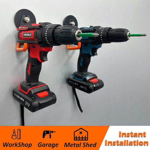 Duty,2PCS MUTUACTOR Magnetic Hooks Heavy Strong Magnetic Garage Hooks for Hanging,Anti-Slip Powerful Magnet Storage