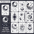 Wall Stencils for Painting 12X8 inches Reusable Star Moon Tile Stencil Walls Concrete Floor Stencils for Painting Patio Wall Cement Bathroom Floor Furniture