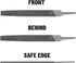 6-inch Flat Medium Cut File, Double Cut Teeth, High Carbon Steel, Suitable for Shaping Metal, Wood