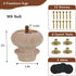 2 Inch Set 4 Wooden Unfinished Bun Feet for Dresser Legs Couch Sofa Cabinet Ottoman DIY Replacement Wood Furniture Legs