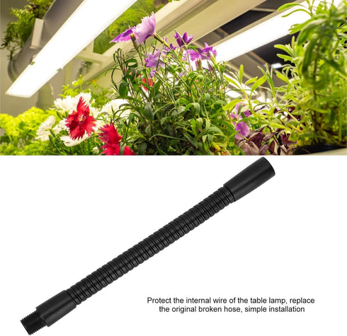 4 Pcs Gooseneck Lamp Hose, Lightweight Aluminum Flexible Lamp Hose for Table Desk Lighting Fittings (20cm)