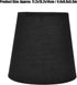2Pcs E14 European Style Indoor Lampshades for Table Lamp Fabric Lampshade for Chandelier Floor Lamp(Black)