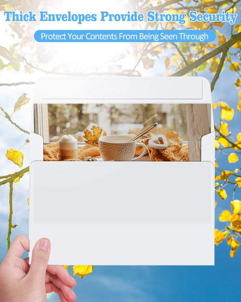Blank Cards and Envelopes 60 Pack, 4 x 5.5 Folded Cardstock with A2 White Envelopes for Invitations and Greeting Cards
