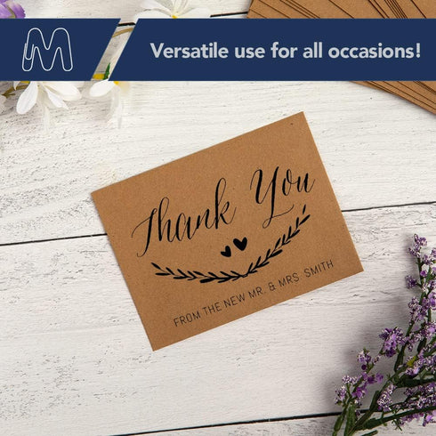 MOS A7 Invitation Envelopes – 5-1/4" X 7-1/4" Kraft Mailing Envelopes Self Seal (100 Count) – Heavy Duty