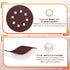 Jamiikury Set, 5 Inch 40/60/80/100/120/180/240/320/400/600 Pack 200 Sanding Discs Orbital Sander Sandpaper Hook