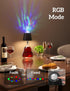 Joyzy Table Lamp with Projector Lighting, Wireless Wine Bottle Lamps Rechargeable Wine Bottle Lights Water Wave Ripple